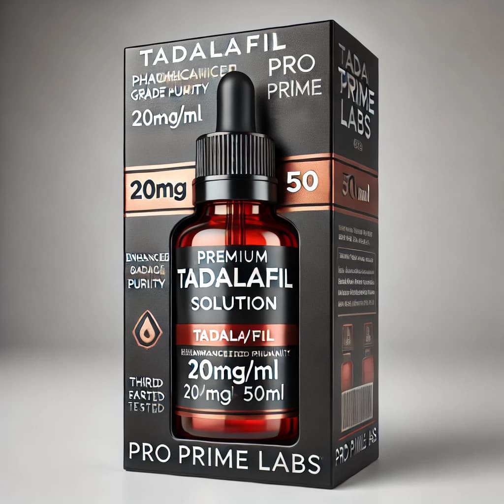 Tadalafil Solution (20mg/mL, 50mL)  -Pro Prime Labs
